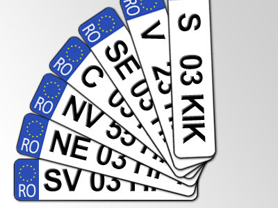 FOTO. Din 2012 asa ar putea arata placuta ta de inmatriculare