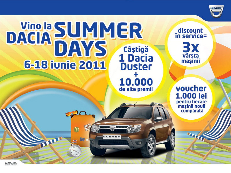 (P) Vino la Dacia Summer Days si pleaca in vacanta cu un Dacia Duster
