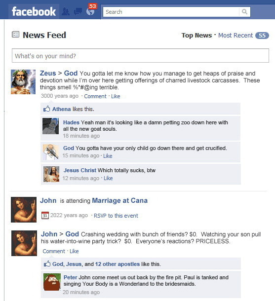 Facebook Dumnezeu - 2