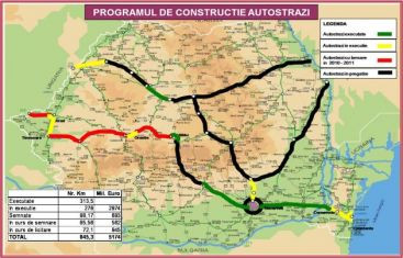 Cum vor arata soselele viitorului. Harta autostrazilor ce vor fi construite pana in 2013