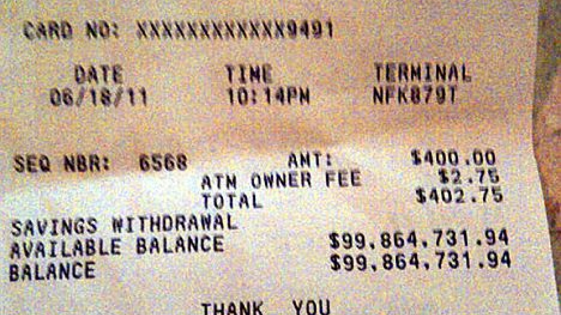 FOTO: A gasit la gunoi o chitanta cum nu a crezut ca o sa vada vreodata