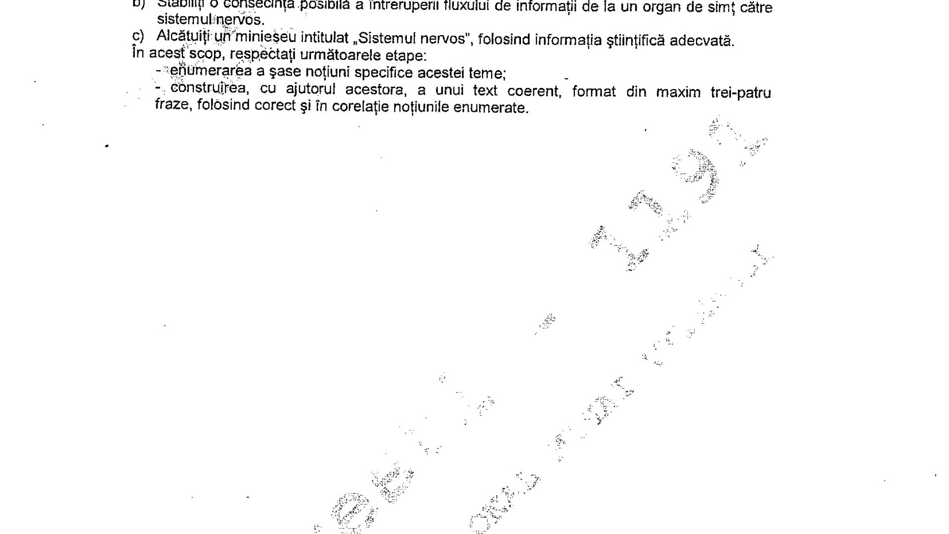 BAC 2011: SUBIECTELE LA BIOLOGIE - ANATOMIE 2