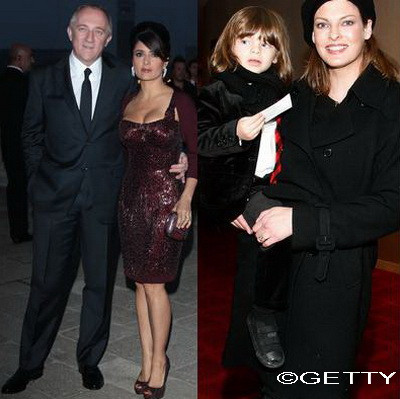 Sotul Salmei Hayek are un copil cu Linda Evangelista