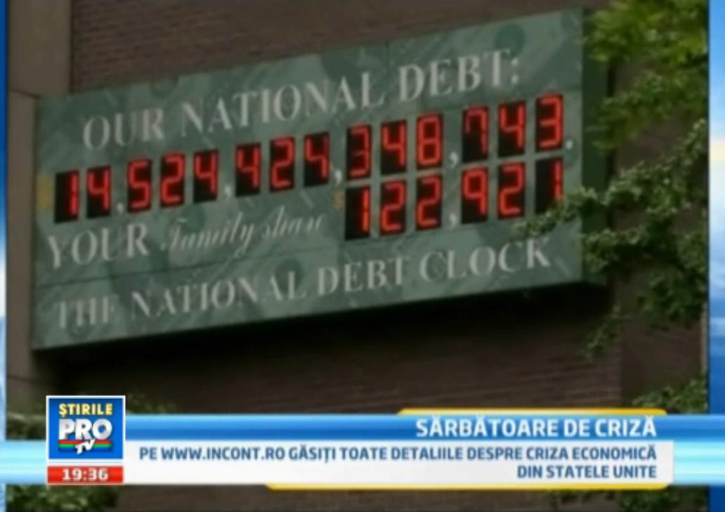 America, bomba cu ceas. Asa arata datoria tarii in care 38 de centi din fiecare USD sunt imprumutati