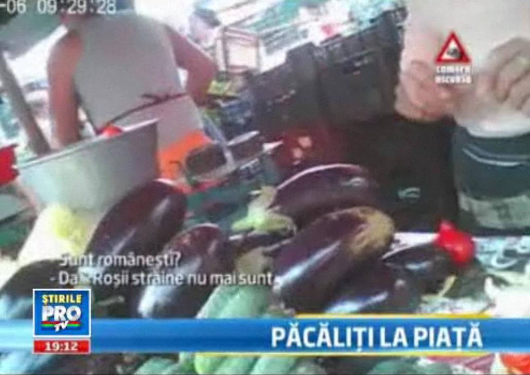 CAMERA ASCUNSA: Cumparam legume si fructe, romanesti doar pe eticheta. Cum suntem pacaliti la piata