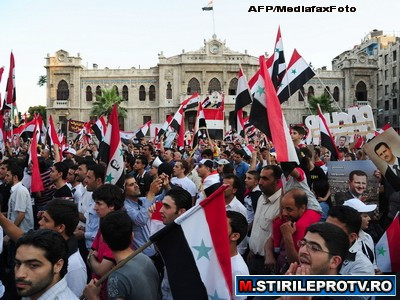 Ambasada SUA din Siria a fost atacata. La ambasada Frantei din Damasc s-au tras focuri de arma