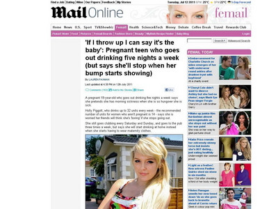 Scuza revoltatoare a gravidei de 19 ani care se imbata 5 seri pe saptamana