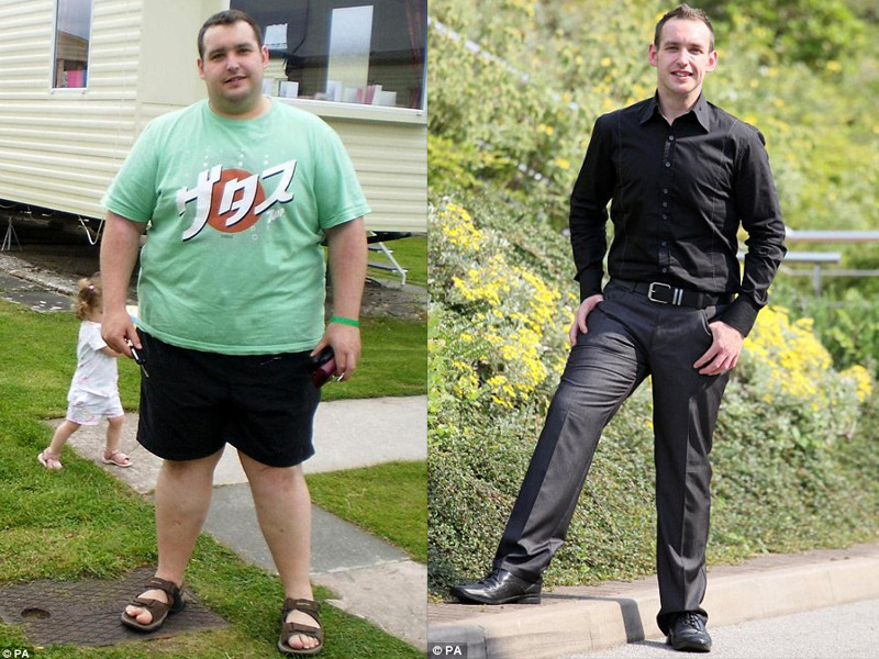 Replica unui copil, care l-a facut sa slabeasca 80 kg. "M-am simtit de parca m-a lovit trenul" FOTO