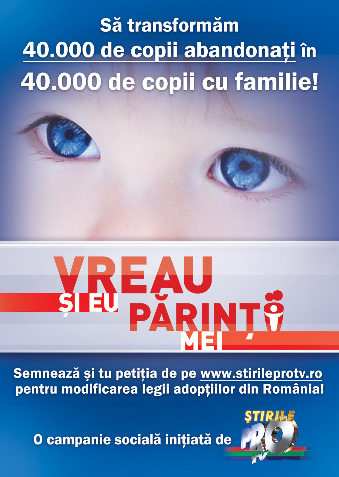 Alatura-te campaniei ‘Vreau si eu parintii mei”. Cum ajuti cei 40.000 de copii fara familie