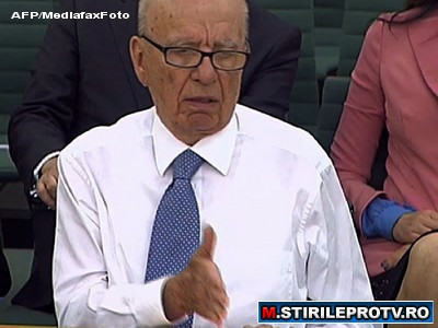 Rupert Murdoch e relaxat: "Vom iesi si mai puternici din scandalul interceptarilor telefonice"