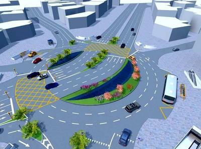 O simulare 3D a unui pasaj care va fi construit in Romania