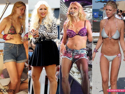 Topul vedetelor care au corpuri urate, dar nu ezita sa si le expuna in tinute sexy