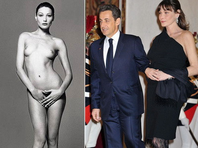 Carla Bruni - de la model topless, la sotie de presedinte! Afla detalii picante din viata ei!