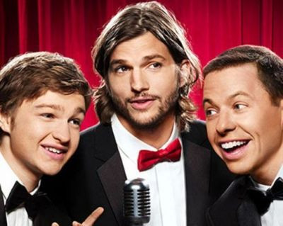 PRIMA imagine cu Ashton Kutcher in Doi barbati si jumatate. Va fi mai bun decat Charlie Sheen?