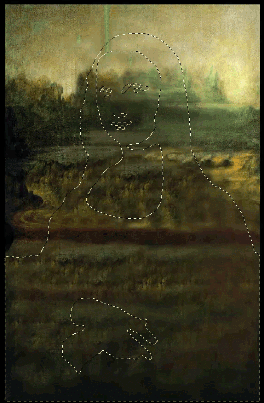 Gioconda fara Mona Lisa. Experiment Photoshop socant. GALERIE FOTO