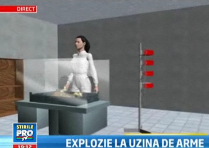 Sadu, uzina groazei.O femeie, ranita grav in urma unei explozii. Reconstituirea tragicului moment