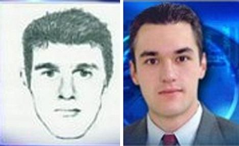 VIDEO. Reporterul care seamana izbitor cu portretul robot al suspectului cautat de politie