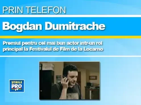 Cel mai bun actor in rol principal la Locano, Bogdan Dumitrache: