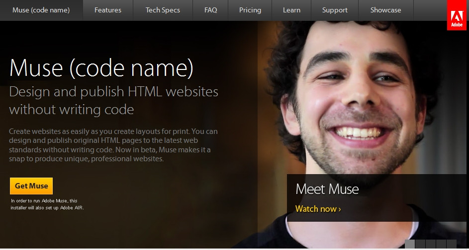 Construieste site-uri chiar daca nu stii o boaba de HTML. Noul Adobe Muse este gratuit