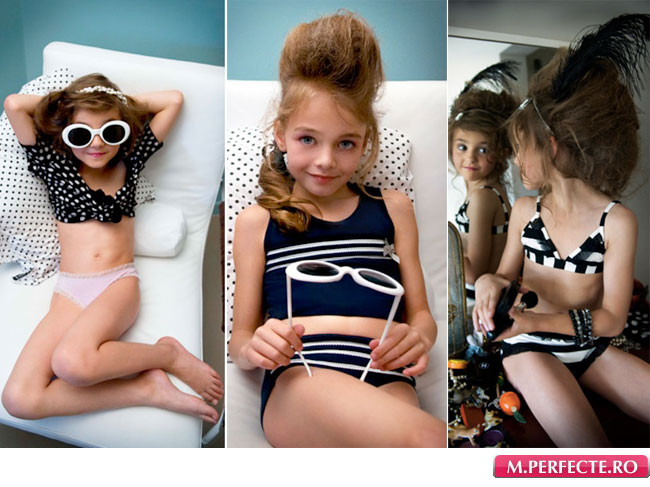 Un nou scandal in Franta: fetite care pozeaza sexy in lenjerie intima