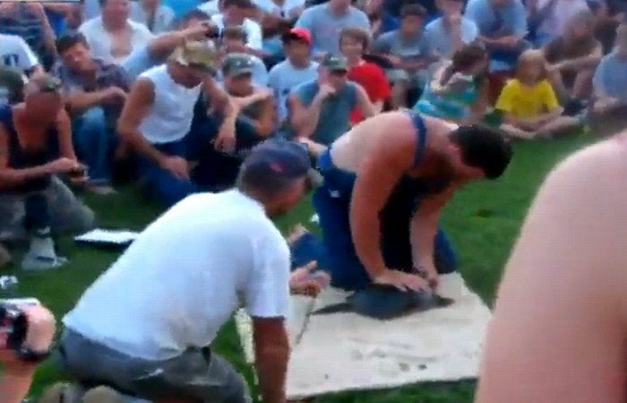 VIDEO SOCANT. Distractie bolnava inventata de americani, mai rau decat in tarile din lumea a treia