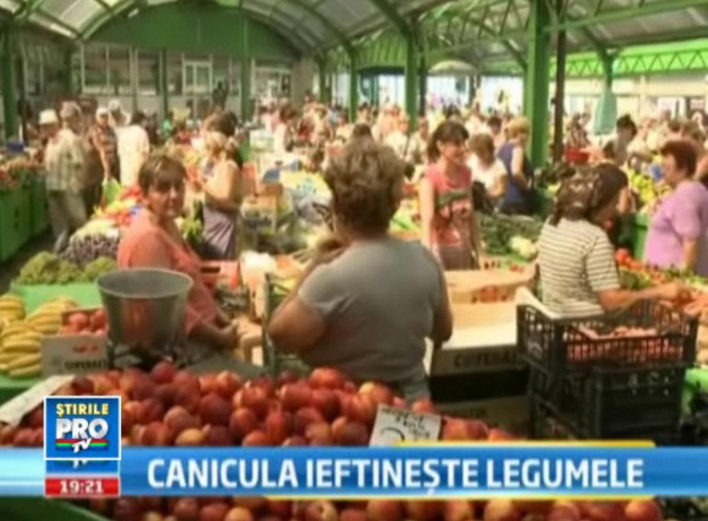 Canicula scade preturile la legume. Taranii nu-si permit camere frigorifice si arunca ladite intregi