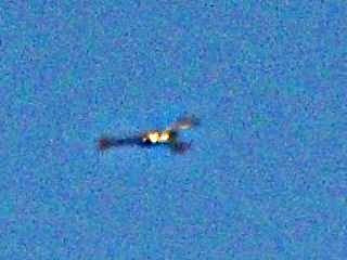 Scorpion zburator neidentificat. Un OZN ciudat, fotografiat pe cerul Spaniei