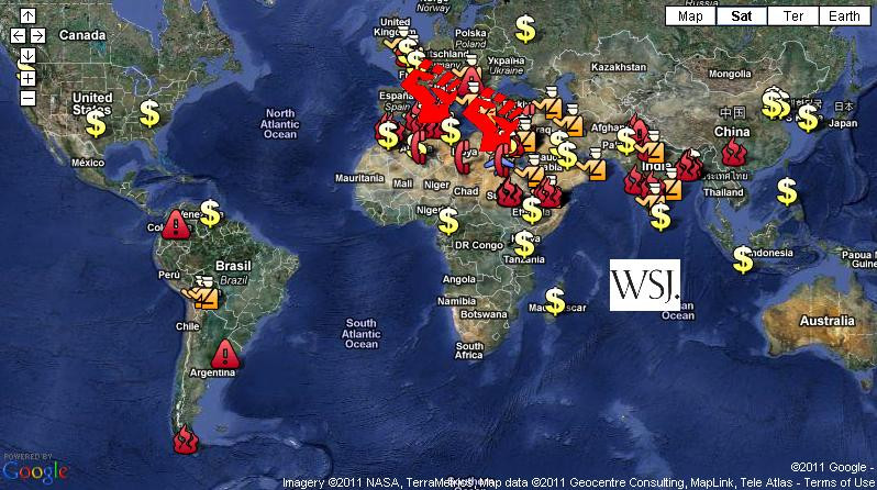 HARTA revoltelor provocate in lume de cresterea preturilor la alimente