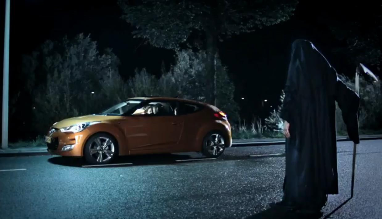 VIDEO. Cand moartea iti deschide portiera. Reclama la Hyundai Volster, prea dura pentru TV