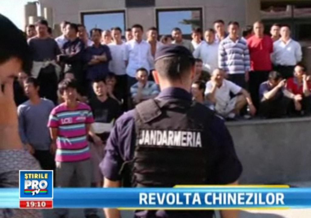 Revolta chinezeasca la Iasi. 100 de muncitori nemultumiti au iesit in strada