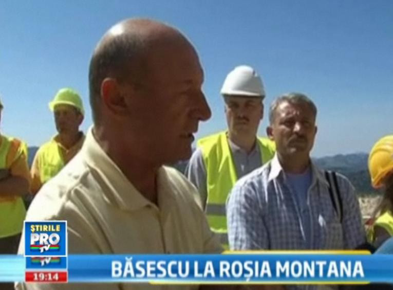 Traian Basescu: "Proiectul Rosia Montana sta ingropat din cauza lasitatii politicienilor"