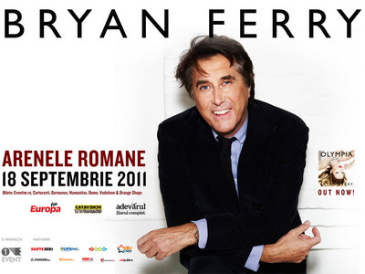 BRYAN FERRY in premiera in Romania pe 18 septembrie, la Arenele Romane din Bucuresti