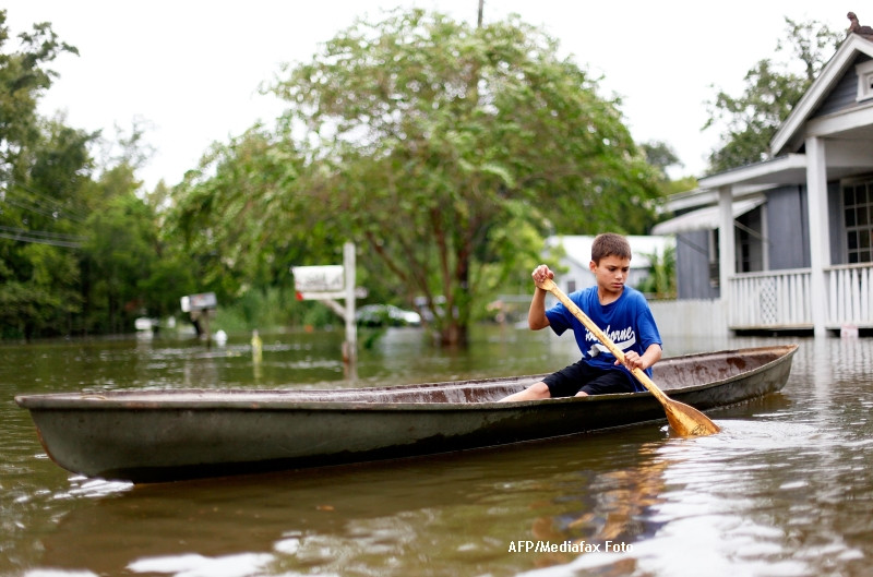 Louisiana, regiune devastata acum 6 ani de uraganul Katrina, este iar amenintata de pericol