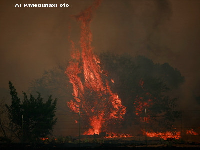 Statul american Texas este in flacari. 2 persoane au murit, 500 de case s-au facut scrum