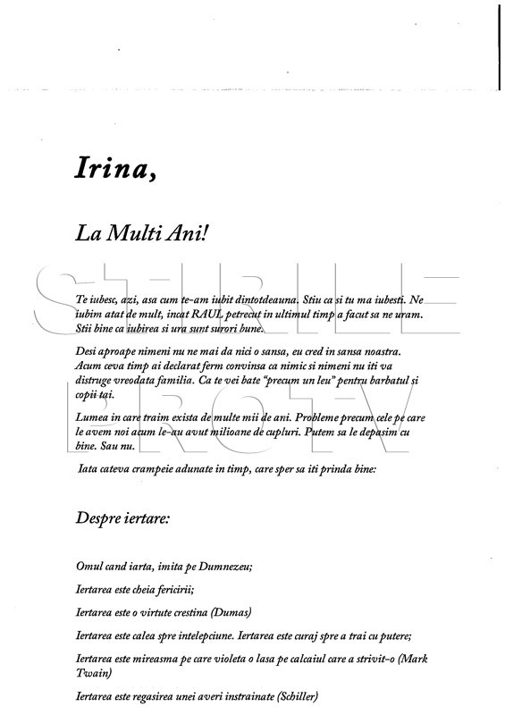 Citeste integral scrisoarea prin care milionarul Remus Truica isi implora sotia sa se intoarca acasa