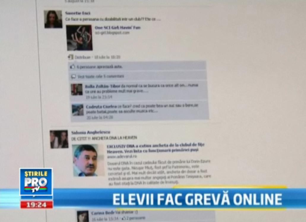 "Ne vrem inapoi vacanta de vara". 30.000 de elevi protesteaza impotriva sistemului ... pe Facebook