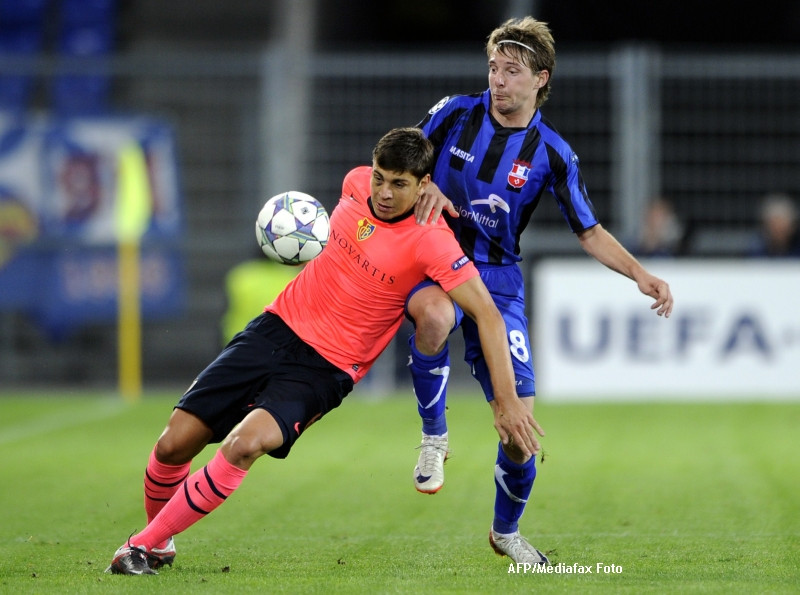 Otelul a trecut prin foc la debutul in Champions League. A luat bataie la Basel in minutul 84