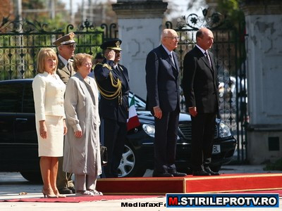 Traian Basescu si Giorgio Napolitano