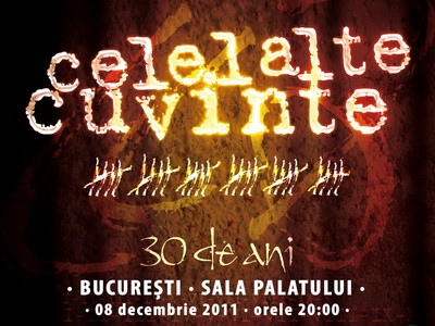 30 de ani de rock. Concert aniversar CELELALTE CUVINTE la Bucuresti, pe 8 decembrie