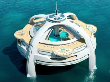 Utopia - iahtul pe care il poti confunda usor cu o insula plutitoare