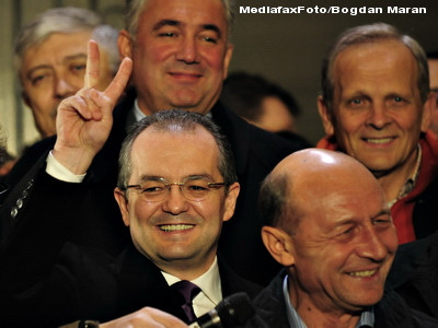 Adriean Videanu, Emil Boc, Theodor Stolojan si Traian Basescu