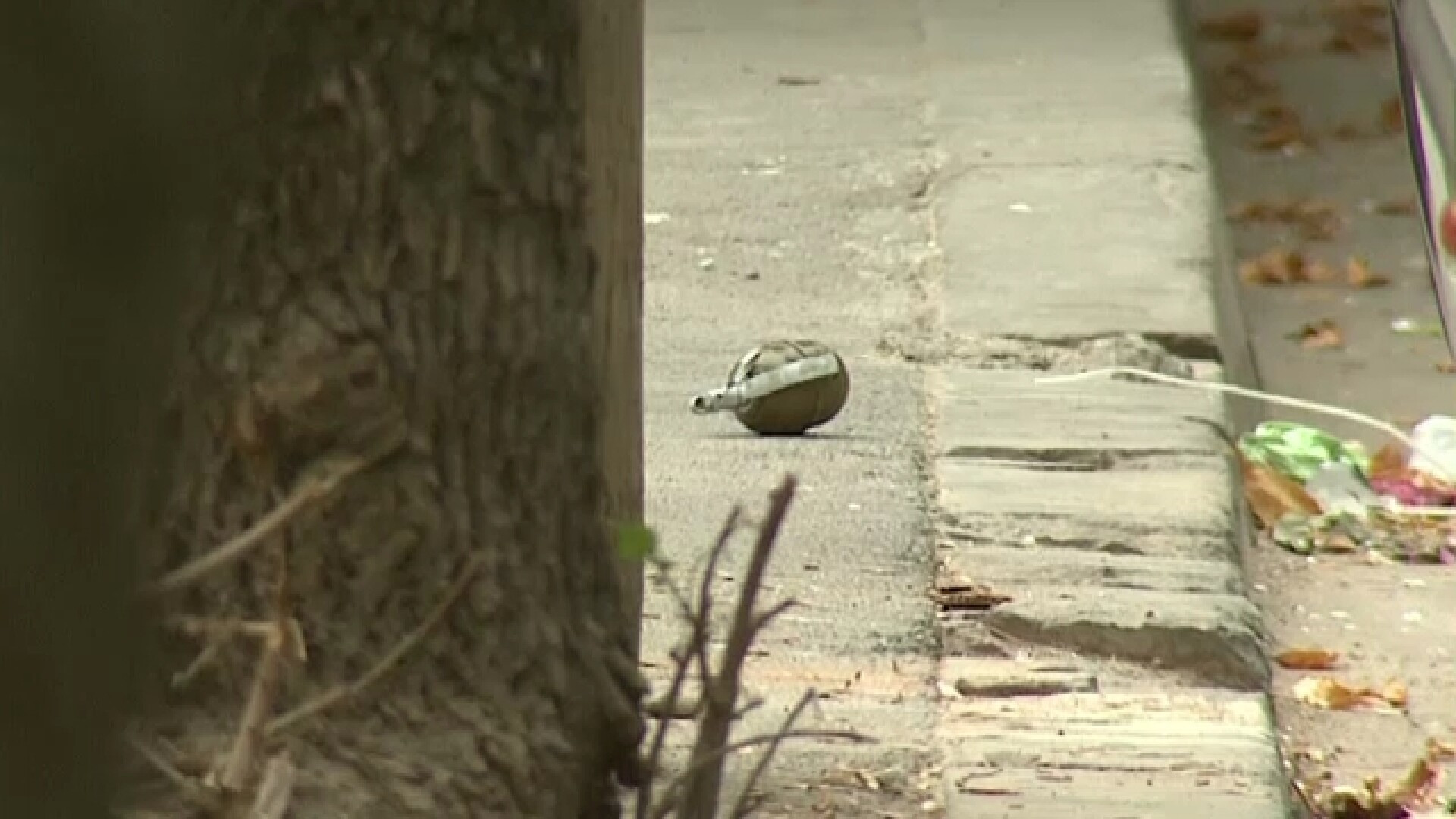 Grenada descoperita in fata casei din Capitala a unui cetatean arab, sub contoarul de gaz