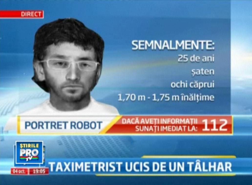 Un ucigas se plimba liber in Bucuresti. Politistii nu au dat de urma criminalului soferului de taxi