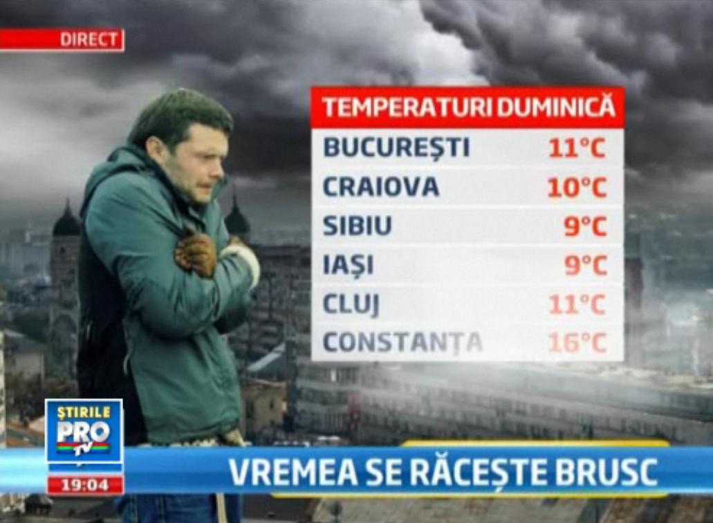 Weekendul in care vei simti ca a venit toamna. Ce temperaturi ne asteapta sambata si duminica