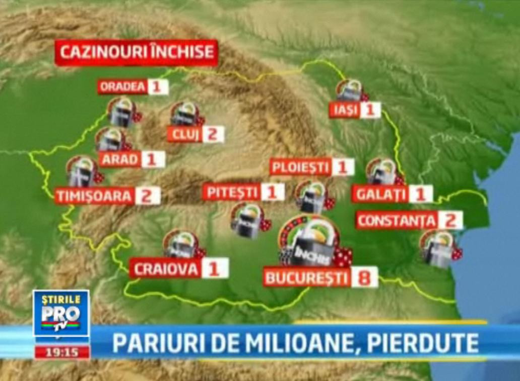 Cazinourile Romaniei isi inchid usile. Ori se declara in faliment ori isi trimit angajatii acasa