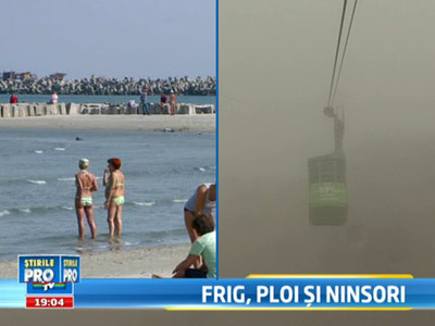 Toamna n-a venit pentru toti. In Bucegi a cazut prima ninsoare, dar la mare a fost vreme de baie