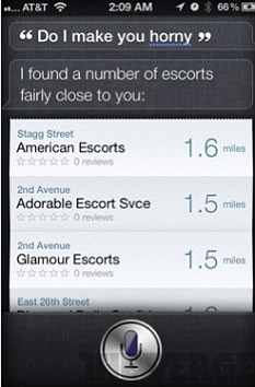 Siri uimeste din nou. Adresele unor prostituate, printre serviciile oferite de secretara virtuala