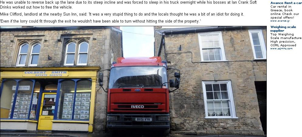 Ce a patit acest sofer pentru ca s-a luat orbeste dupa ce i-a indicat GPS-ul? GALERIE FOTO