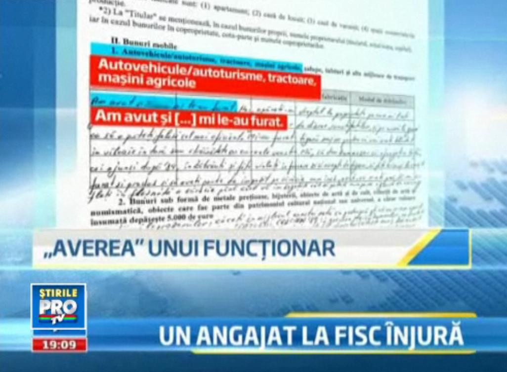 "Sa se aleaga praful si pulberea de voi". Cea mai spectaculoasa declaratie de avere din Romania