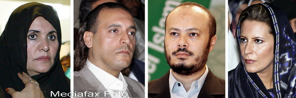 Soarta membrilor familiei lui Muammar Ghaddafi, dupa incidentele din Libia